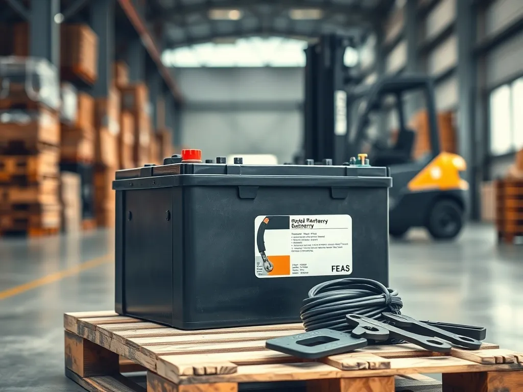 Jak wybrać akumulator do wózka widłowego - porady i typy