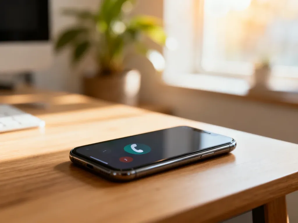 Nowoczesny smartfon z ikoną połączenia na ekranie, symbolizujący kontakt telefoniczny z obsługą klienta Empik.